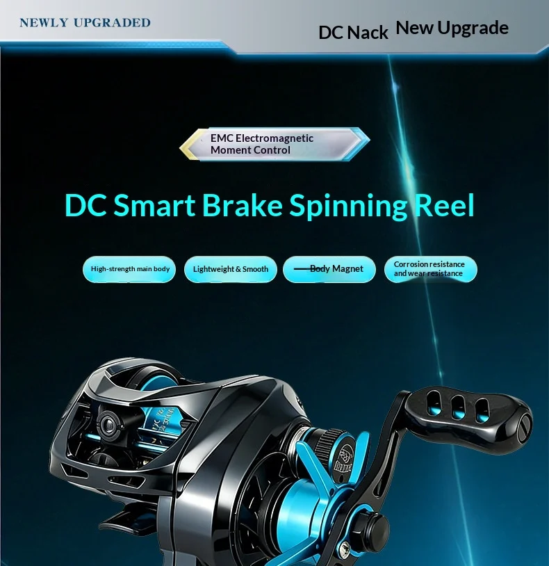 Carrete de pesca Lizard NAKE 7,1 en uso