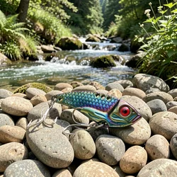 Señuelo ligero de agua dulce con vibración y anzuelos afilados