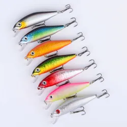 Crankbait Minnow hundimiento para trucha de arroyo con ojo 3D