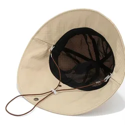 Sombrero pescador UV ala ancha ajustable con protección cuello