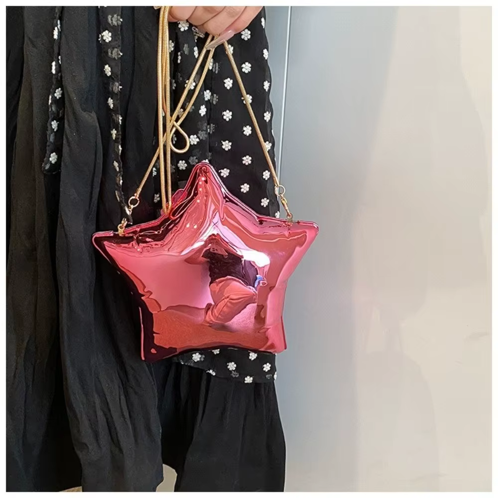 Bolso Bandolera Estrella Acrílico Brillante para Mujer - imagen 3