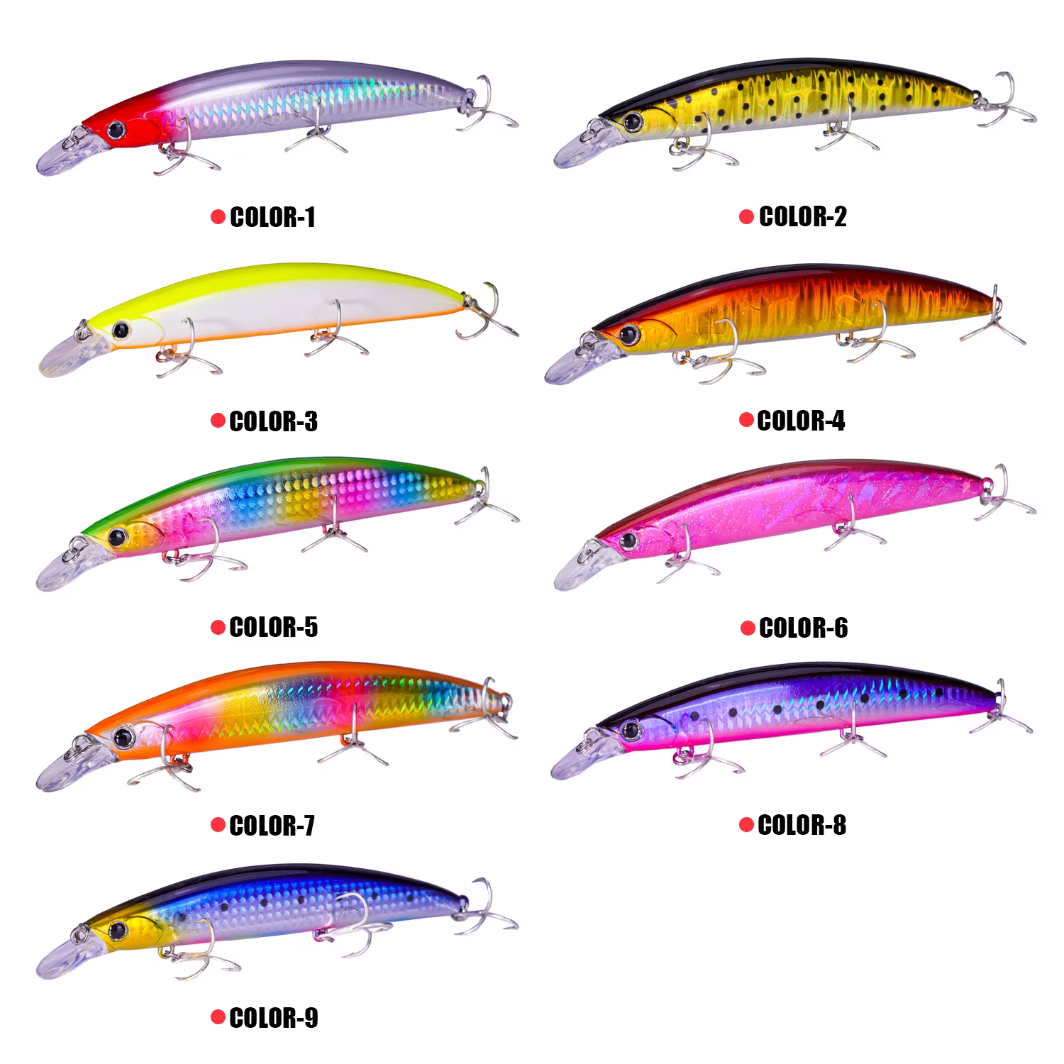 Wobbler Minnow Flotante para Lubina – Bass de Superficie - imagen 2