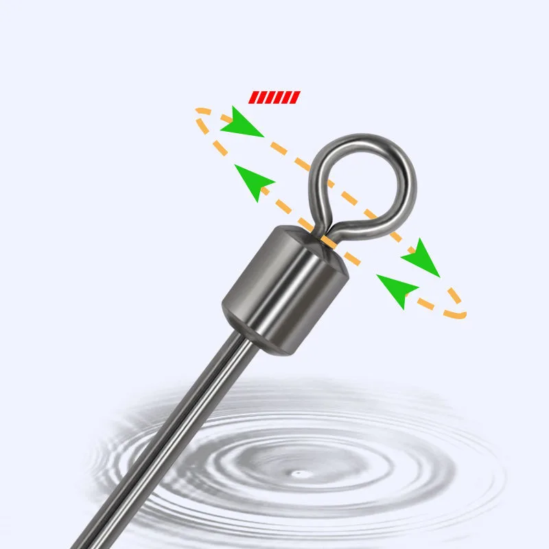 INFOF Giratorios de pesca con anzuelo y plomo para carpa - imagen 3