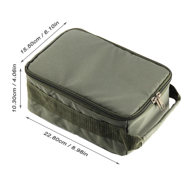 Bolsa pesca impermeable con divisores ajustables para baitcasting