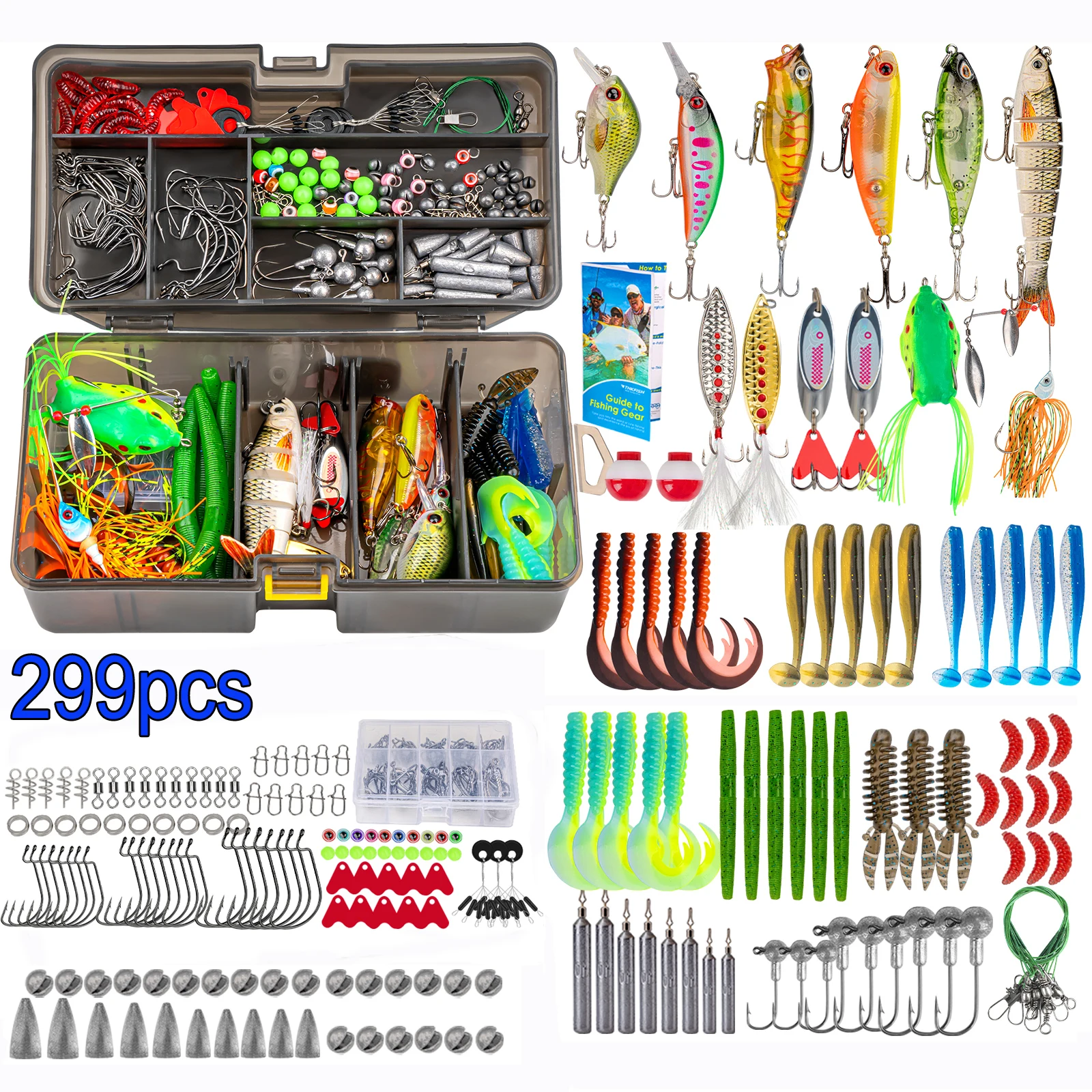 Kit señuelos Texas Rig para lubina y trucha — Cebos de vinilo - imagen 2