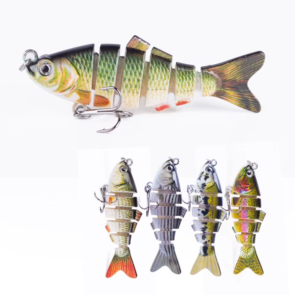 Hanlin Shad 7 cm – Señuelo articulado segmentado para lubina - imagen 2
