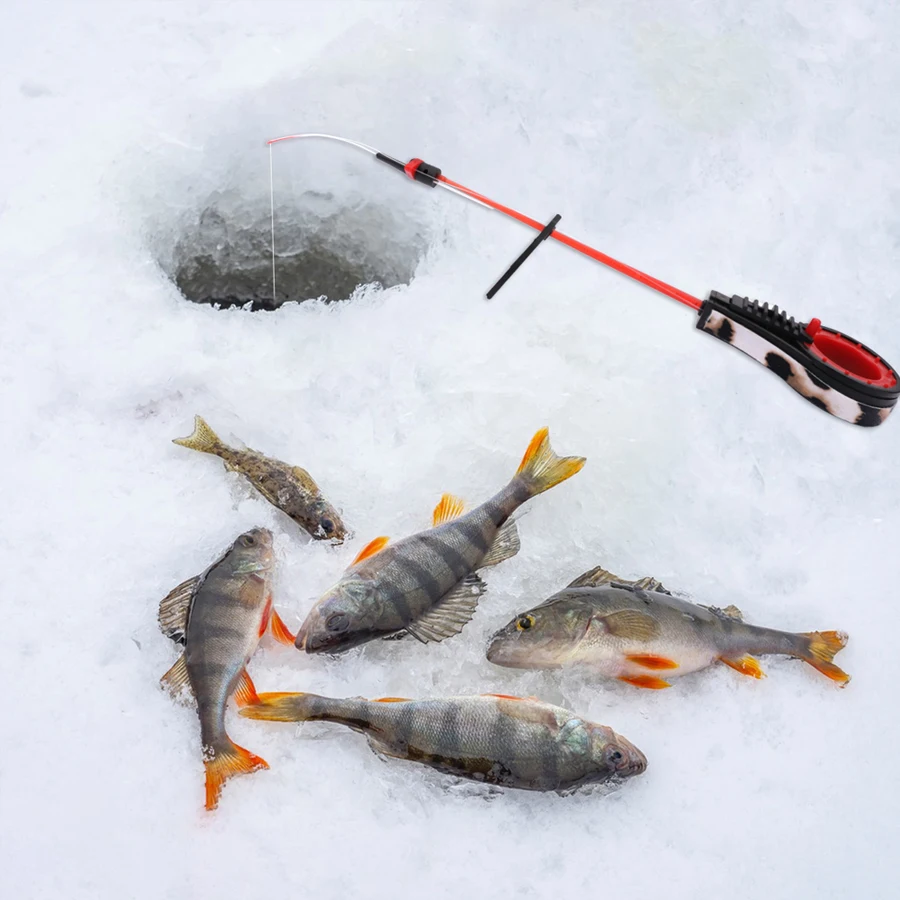 FTK Mini Caña de pesca en hielo para lucio y lubina portátil - imagen 5
