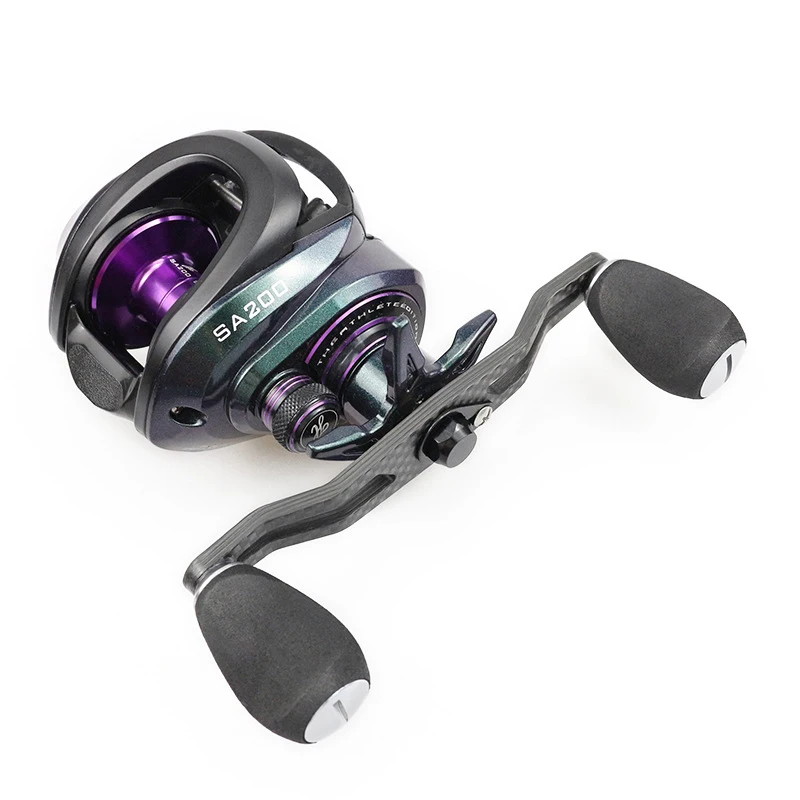 Manivela de fibra de carbono para baitcasting con perillas EVA - imagen 3