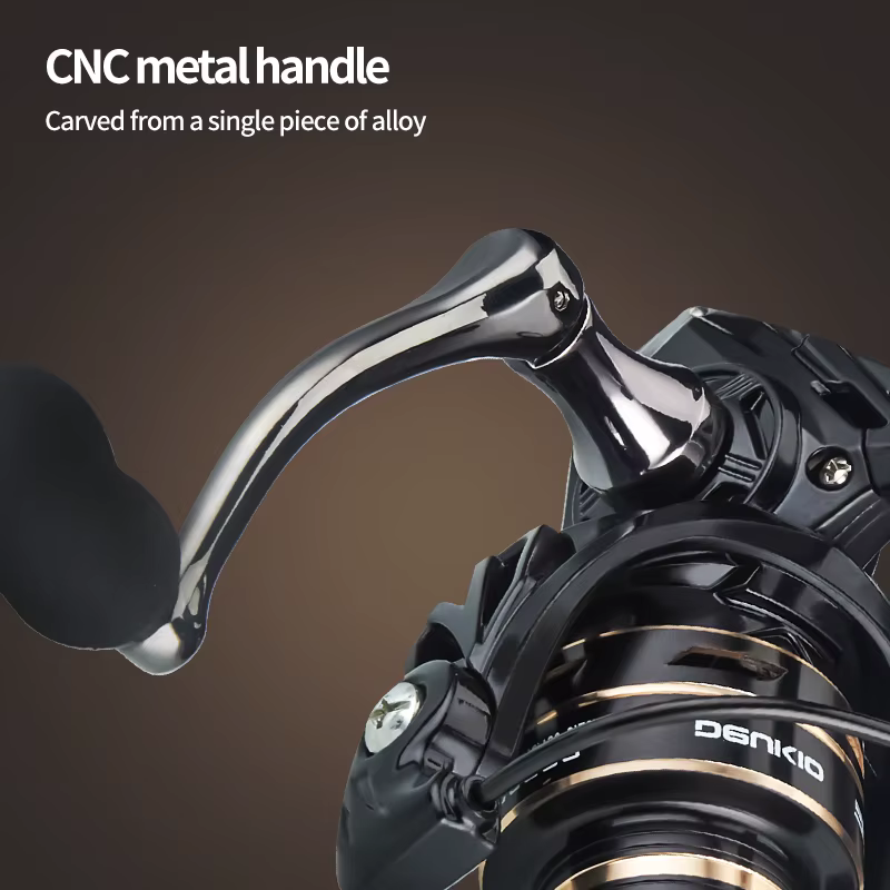 Carrete Giratorio DEUKIO 8KG – Ratio 5,2:1 Mango Metal Bobina Spinning - imagen 2