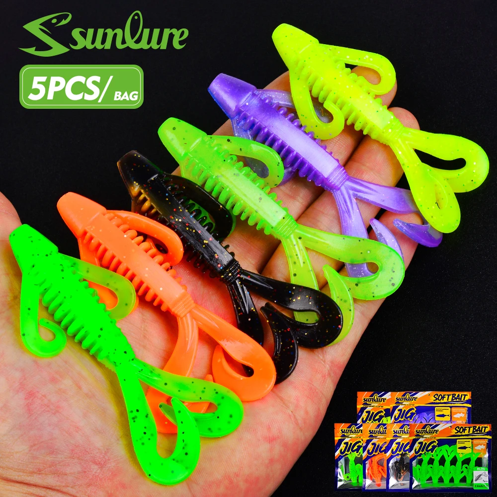 Sunlure vinilo biónico camarón suave – señuelo para lubina - imagen 3