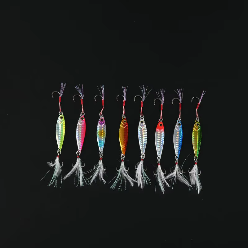 Shore Cast Jig Casting Señuelo lento de metal duro con brillo natural - imagen 3