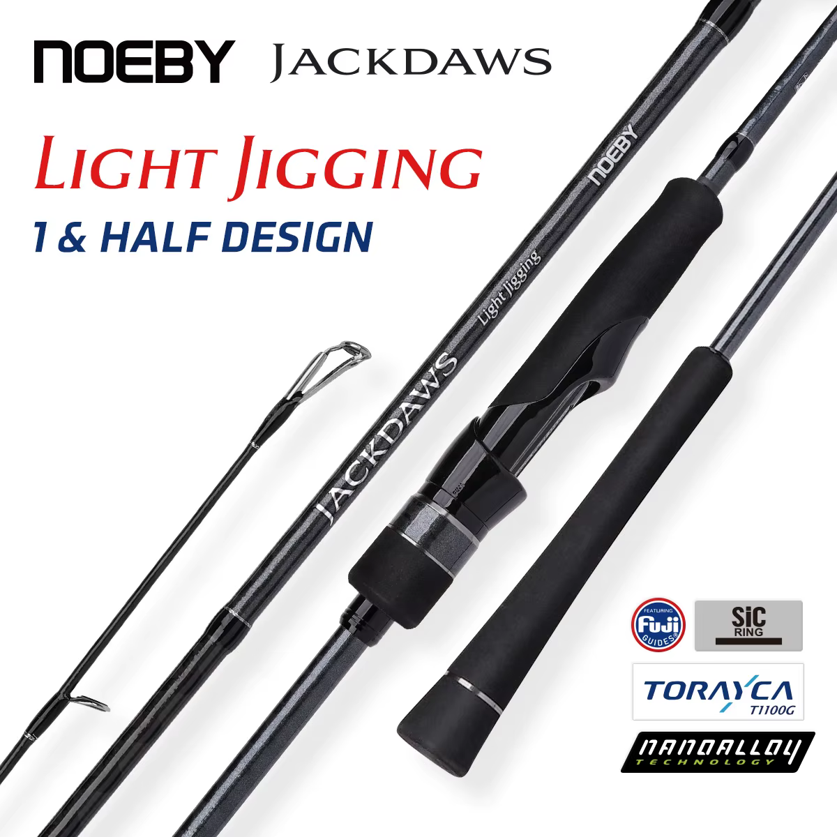 Caña NOEBY Jackdaws Light Jigging para Spinning y Salado