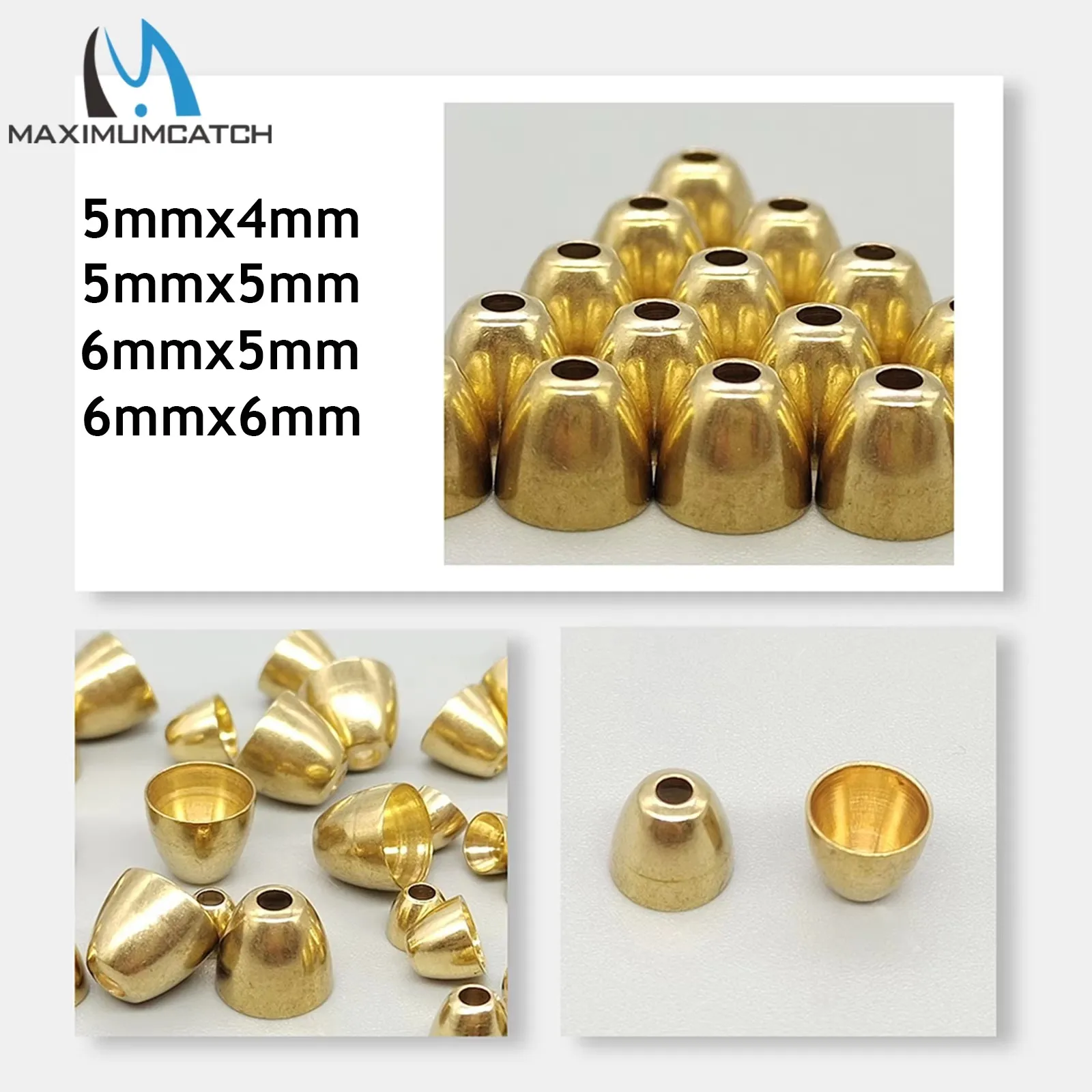 MAXCATCH Cuentas de tungsteno cónicas con cabeza para mosca - imagen 5