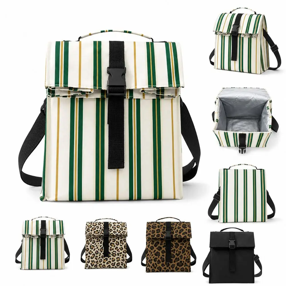 Bolsa térmica impermeable plegable Oxford con correa ajustable - imagen 3