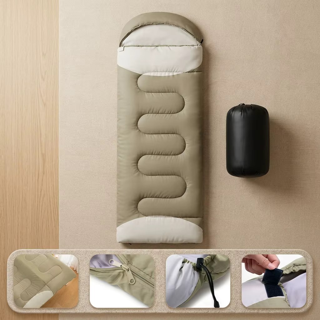 Saco de dormir térmico en bolsa de compresión - imagen 2