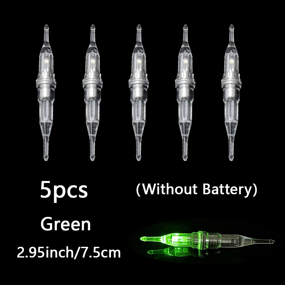Luces para pesca submarina en colores verde y rojo