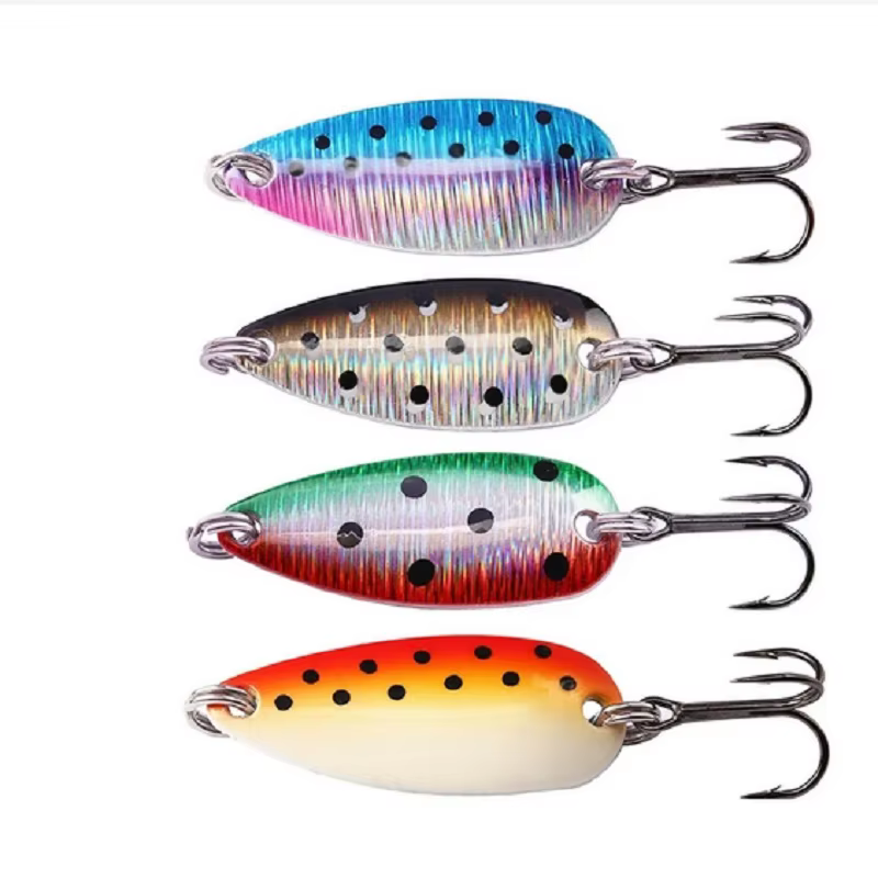 Cuchara Giratoria SUNMILE con anzuelo VMC ultraligero para trucha - imagen 4