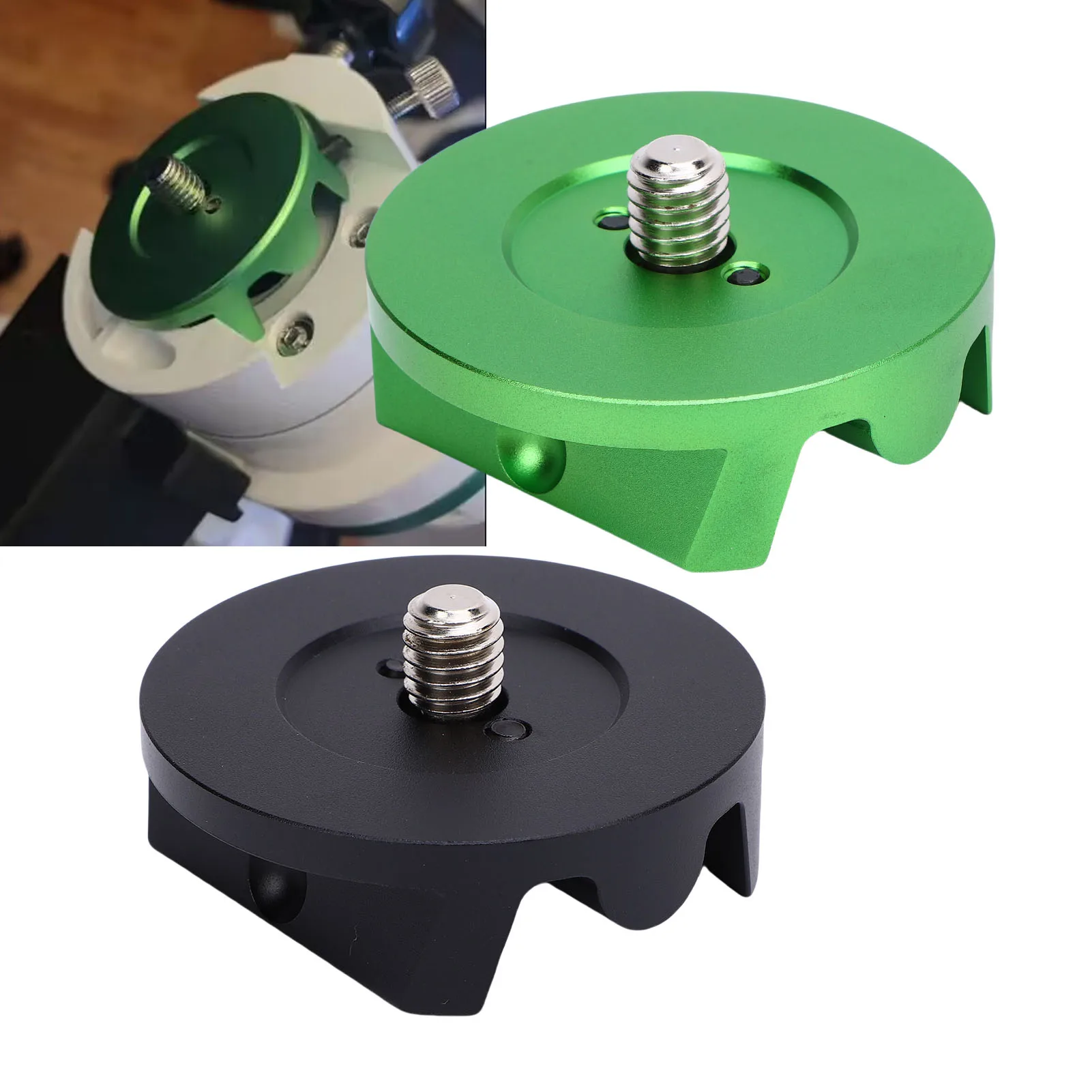 Adaptador de cabezal esférico para telescopio