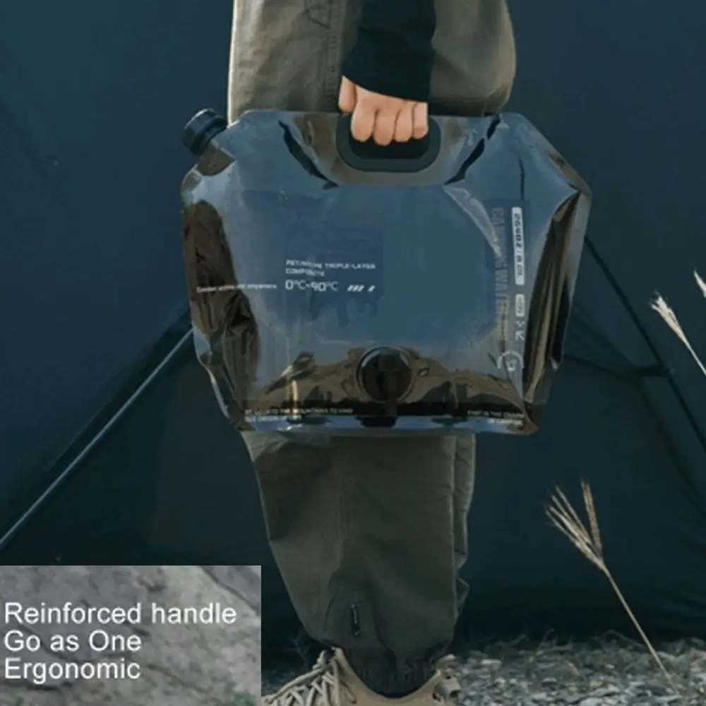 Bolsa de agua plegable con grifo gran capacidad reutilizable - imagen 3
