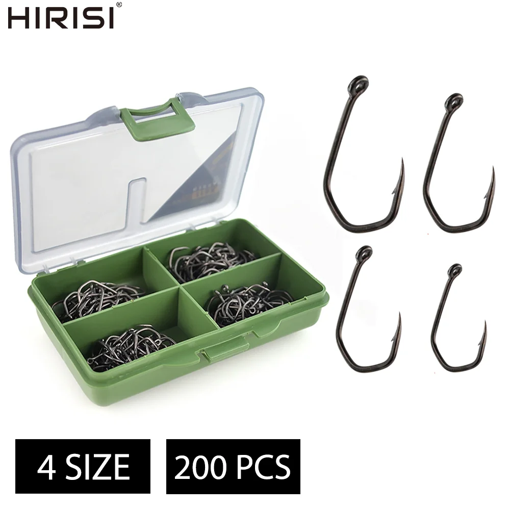 Anzuelos para carpa Hirisi de acero carbono con púas Pinpoint PTFE - imagen 5