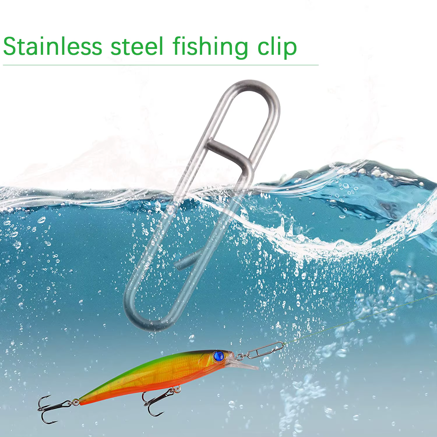 DNDYUJU Snap giratorio enclavable en acero inoxidable 304 para pesca