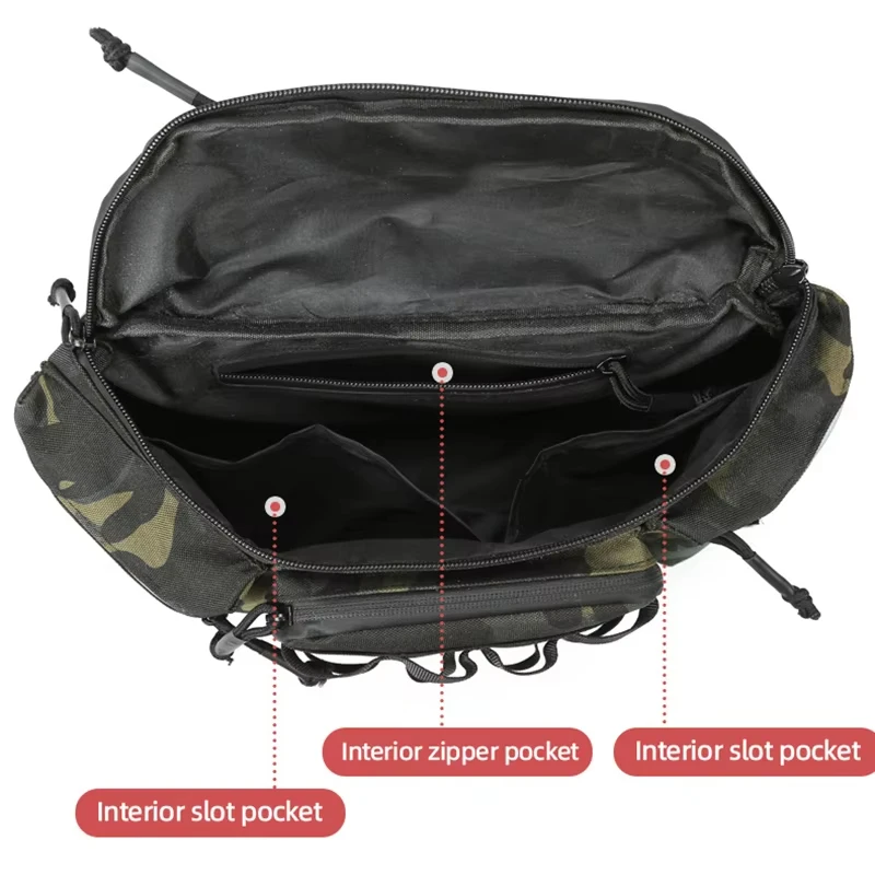 Riñonera de pesca MOLLE multibolsillos para senderismo y ciclismo - imagen 2