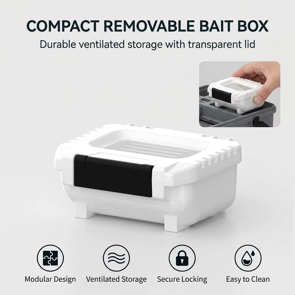 Caja Modular de Señuelos en HDPE – Rejilla Ajustable - imagen 3