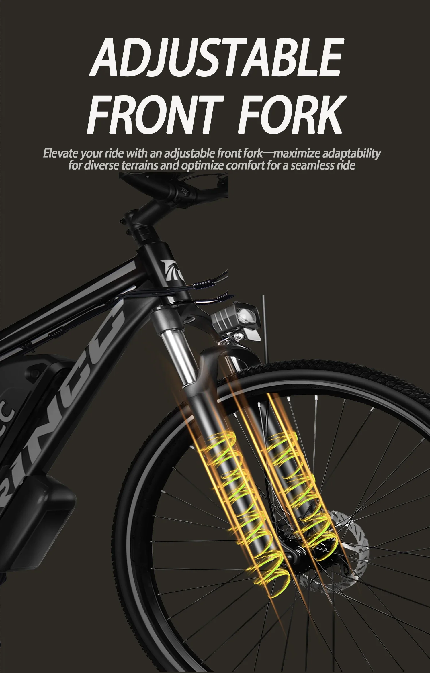 Bicicleta eléctrica Rincc RN50: 48V, 50 km/h, 65Nm – 21 velocidades y neumáticos 29″ - imagen 4