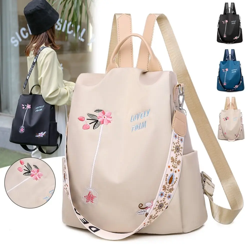Bolso bandolera antirrobo para mujer con bordado Oxford - imagen 4