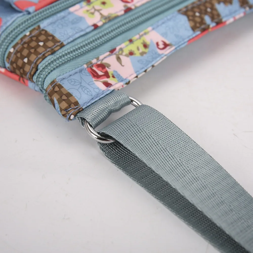Detalle de tejido Oxford y acabado del bolso