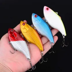 Señuelo Crankbait wobbler VIB hundimiento con anzuelos triples