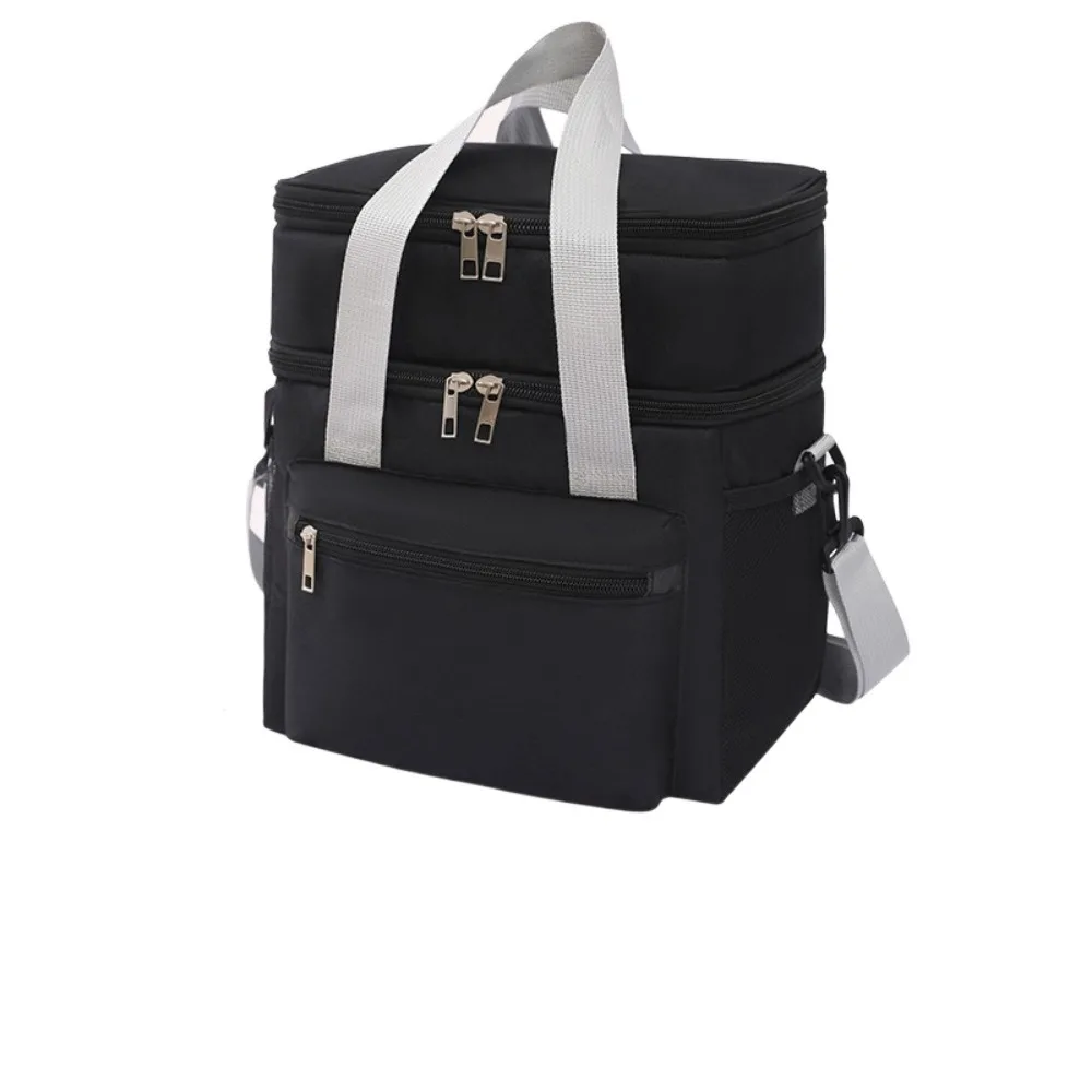 Bolsa térmica nevera portátil doble capa con correa hombro