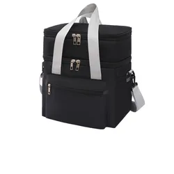 Bolsa térmica nevera portátil doble capa con correa hombro