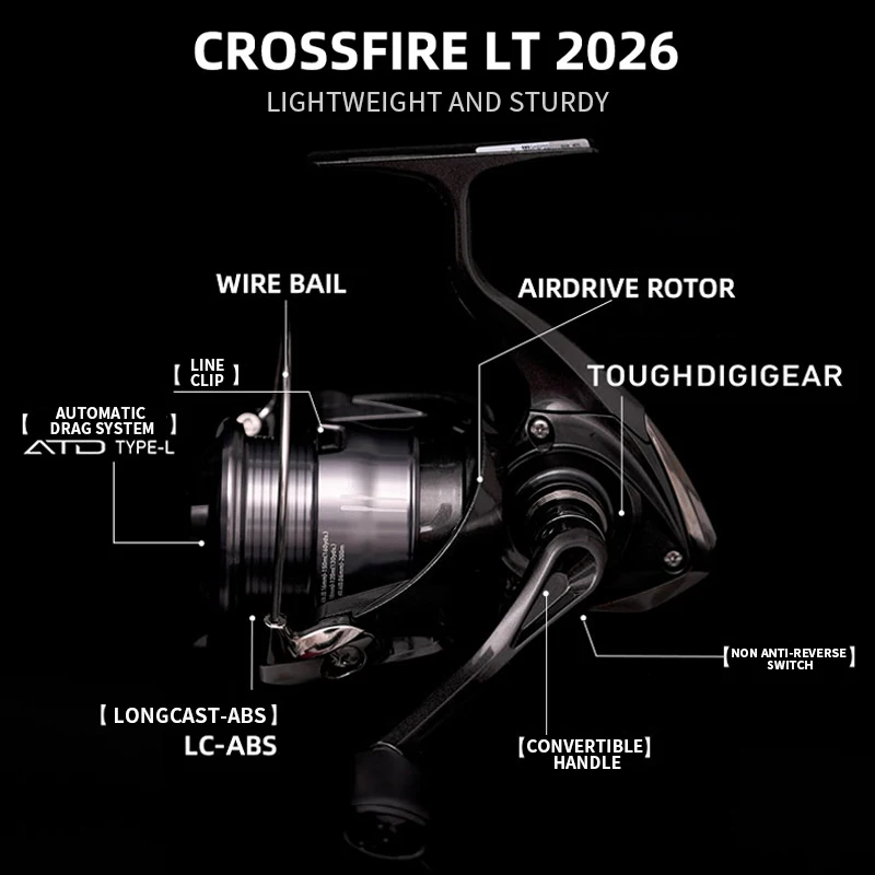 Daiwa Crossfire CS LT – Carrete Ligero de ABS con bobina metálica - imagen 2