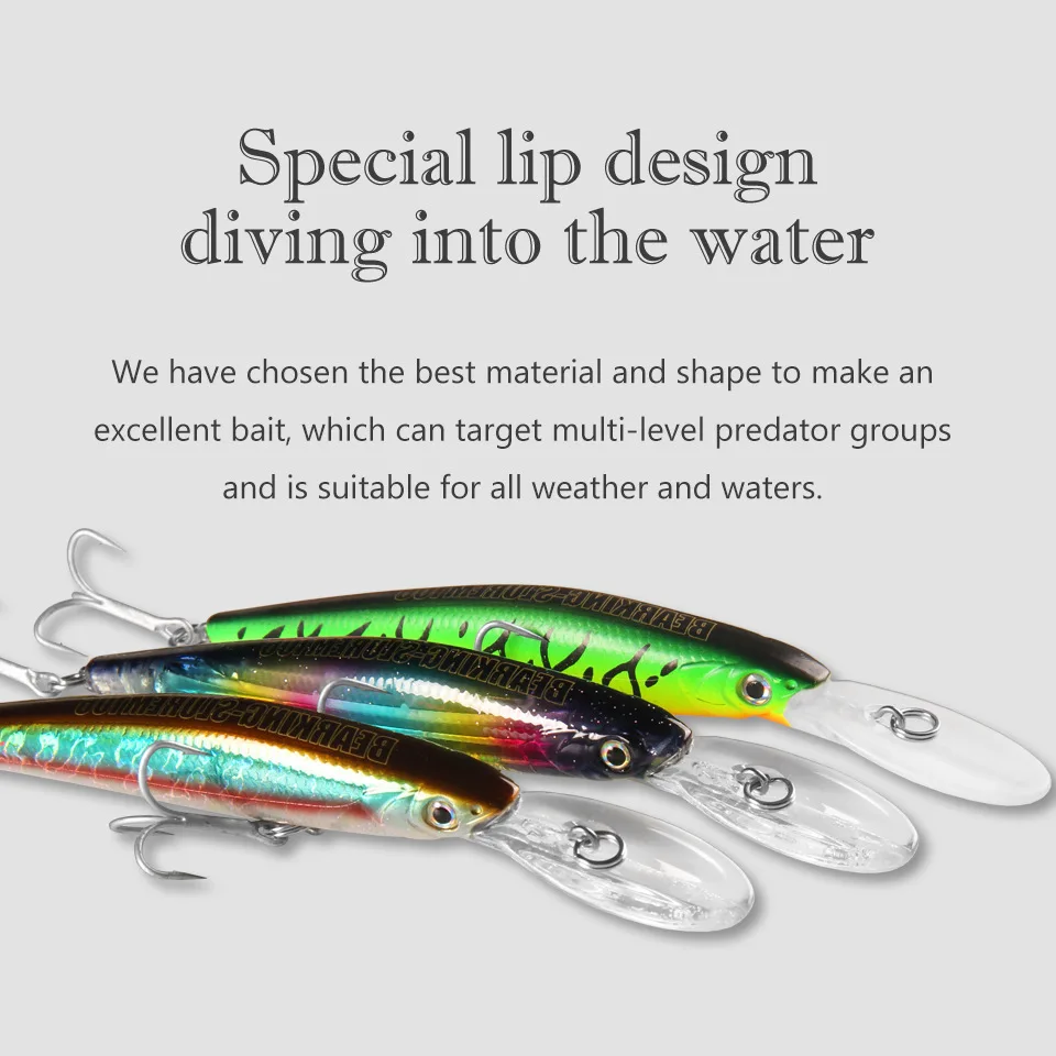 BEARKING Wobbler 120mm 22g – Señuelo para lucio 6-10 pies - imagen 2
