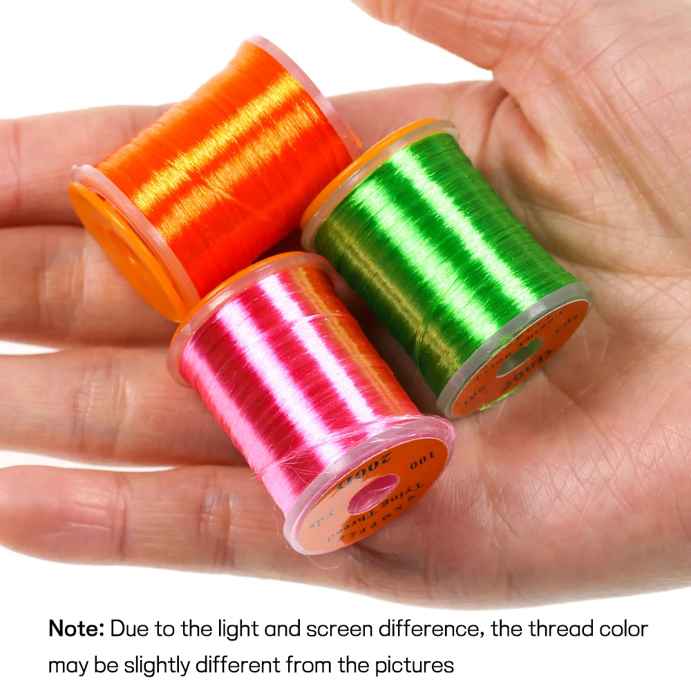 Bimoo Hilo moscas fluorescente para salmón y lubina - imagen 5