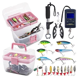 Goture Kit de pesca con señuelos y accesorios para lubina