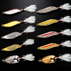 Señuelos metálicos Spinnerbait, Wobbler y Spoon con lentejuelas