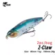 Señuelo Topwater stickbait para lucio con acabado lápiz y garra Z