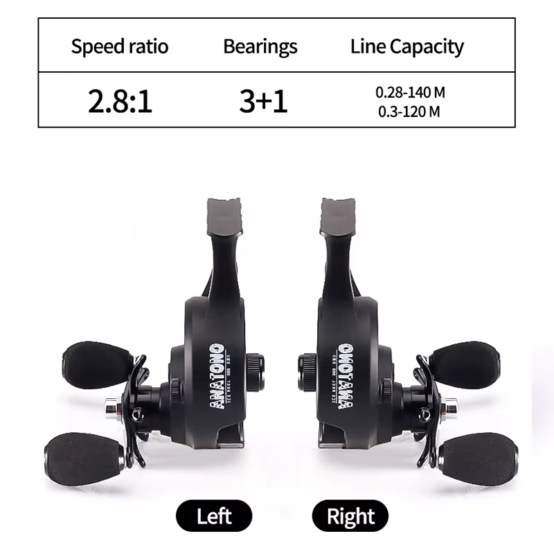 Carrete de hielo con caída magnética Anatono – Sistema anti-giro para pesca en hielo - imagen 5