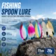FISHINGFANS señuelos cuchara Jet Dodgers de acero inoxidable trolling - imagen 5