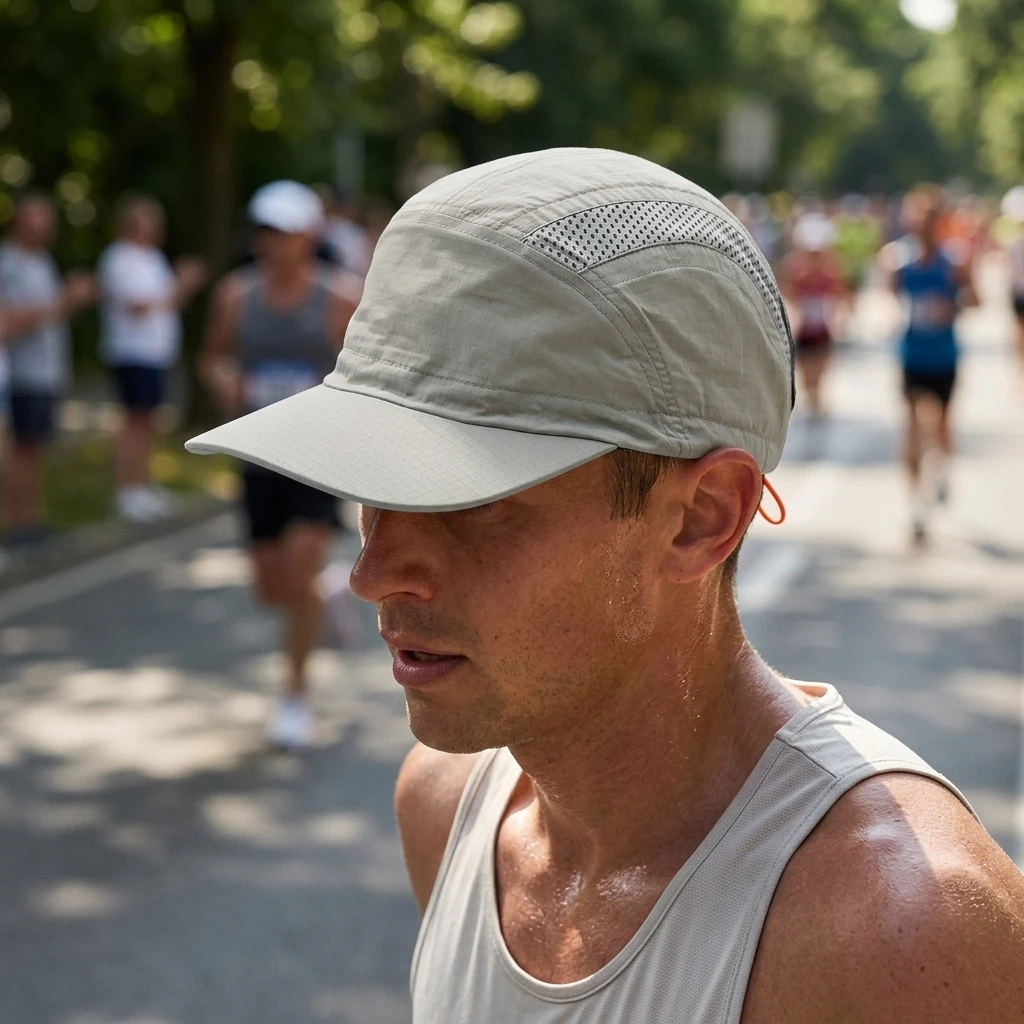 Gorra secado rápido con malla transpirable y protección solar - imagen 5