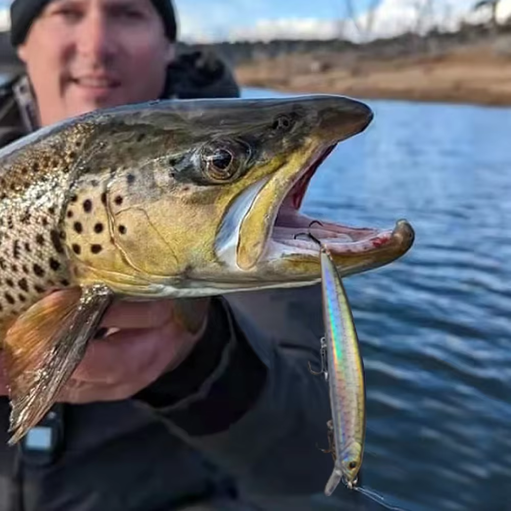 GOBAIT Minnow flotante wobbler de superficie con sistema de pesos - imagen 5