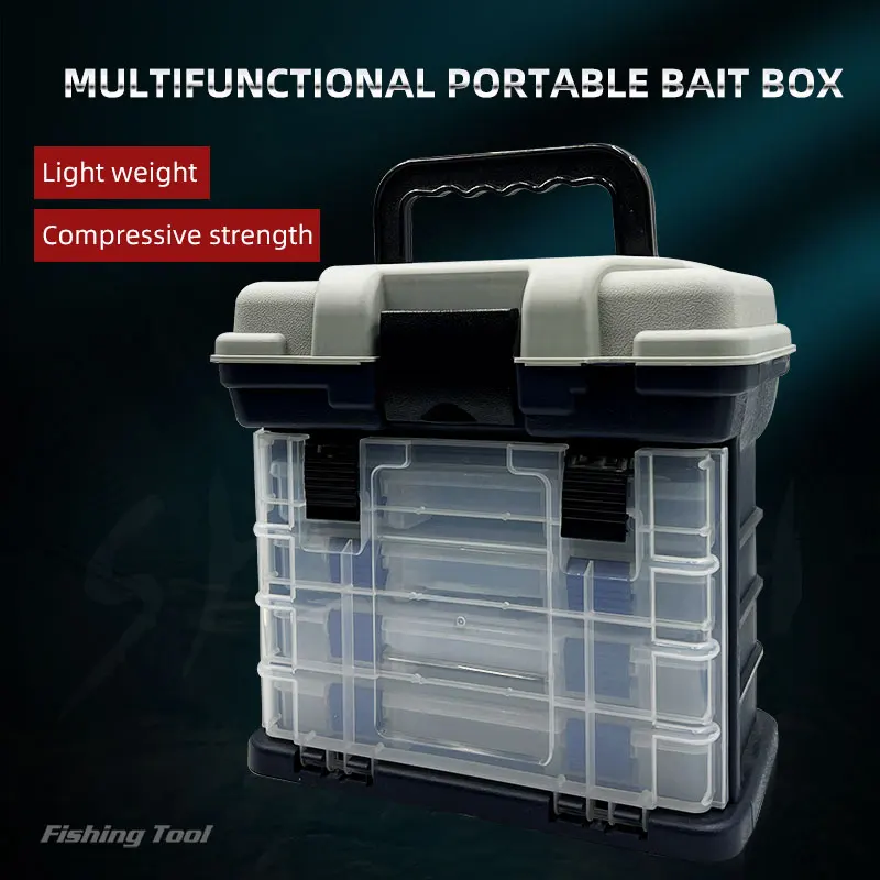 Caja de pesca ShareShark multifuncional para señuelos y accesorios - imagen 3