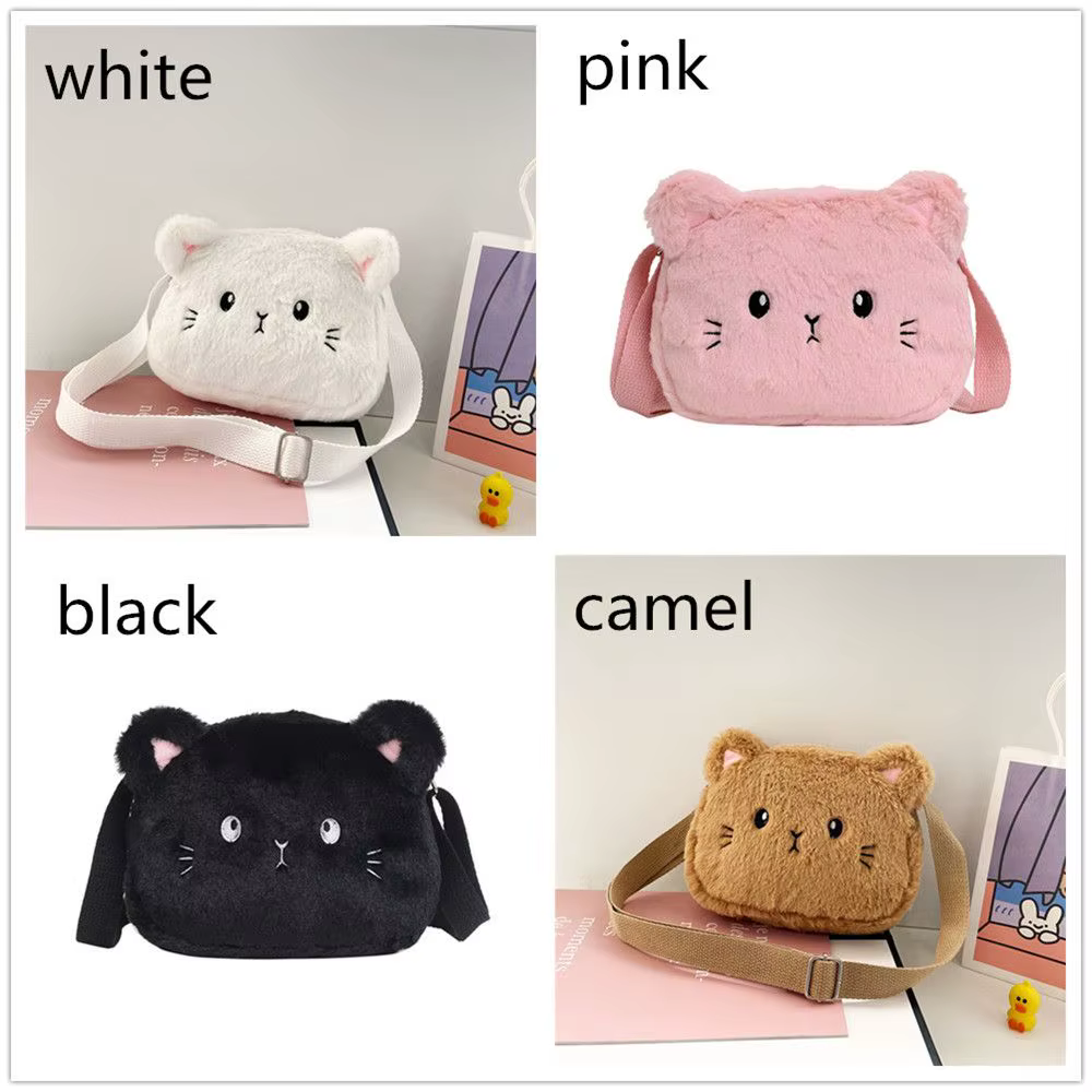 Monedero Niñas con Dibujos de Gatos – Bolso de Hombro Suave - imagen 2