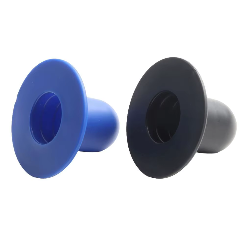 Detalle de los tapones para orificio de filtro