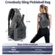 Bolsa mochila pickleball de gran capacidad para 2 raquetas ajustable - imagen 2