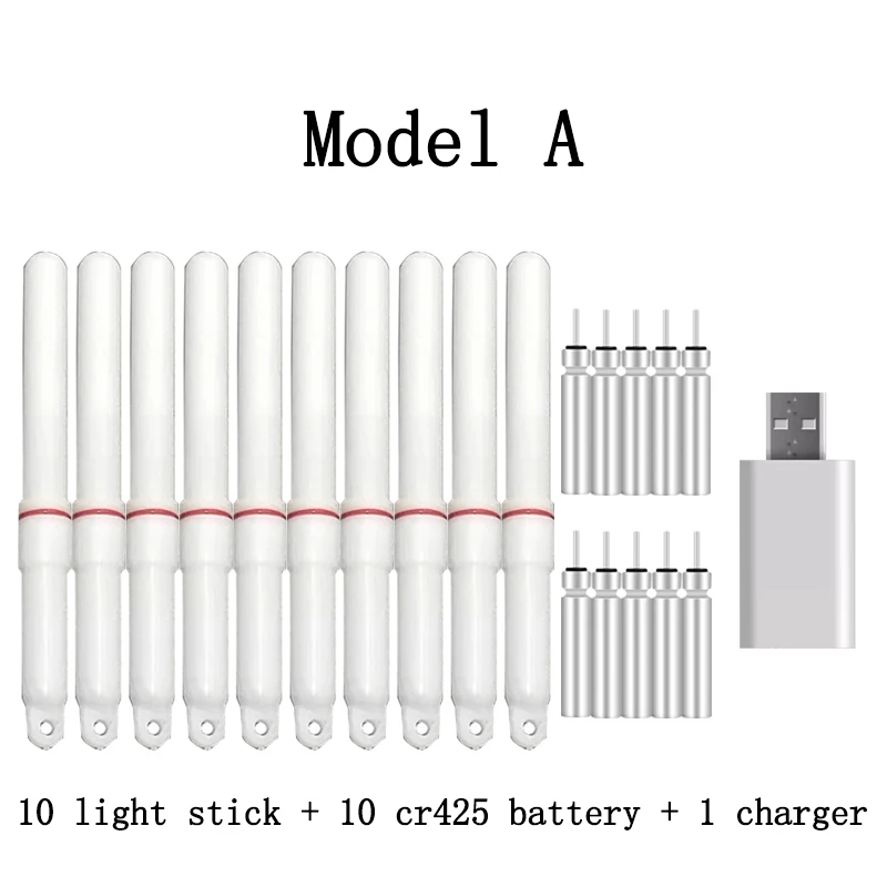 Barra de Luz LED Recargable CR425 para Flotador de Pesca – 10 Baterías Incluidas - imagen 4