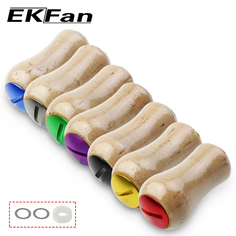 Mango madera EKFan para carrete baitcasting – Eje 4 mm, SHI/DAI - imagen 5