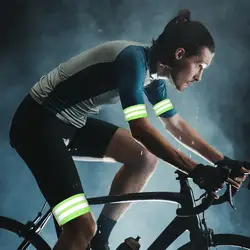 Brazalete reflectante para bicicleta con tira en manos y piernas